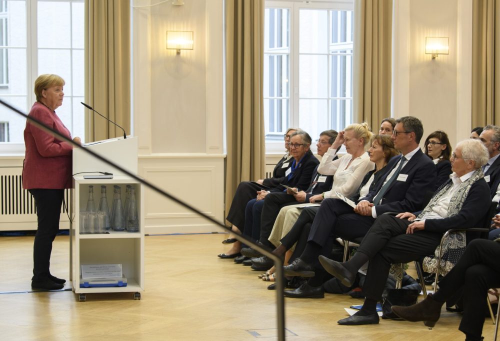 Merkel ©Ruth Walz Symposium 20 jähriges Bestehen der CNV Stiftung im Harnackhaus der Max-Planck-Gesellschaft Berli 13.09.2024